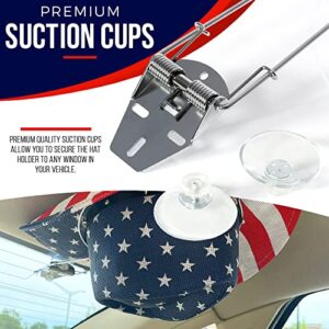 OTASU Cowboy Hat Holder - Hat Rack Clip for Western Hats - For Cars, Trucks and Vans - Complete with Suction Cups, CH001