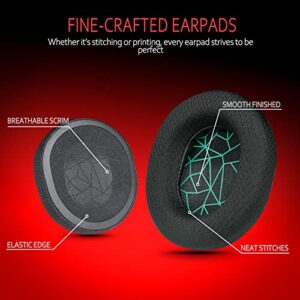 Krone Kalpasmos Steelseries Arctis 7 Replacement Earpads, Fabric Replacement Earpads Ear fit SteelSeries Arctis Wirelss Arctis 1, Pro, 3, 5, 7, 7+, 7p, 7X, 9, Prime All Models Wireless Headset, Green