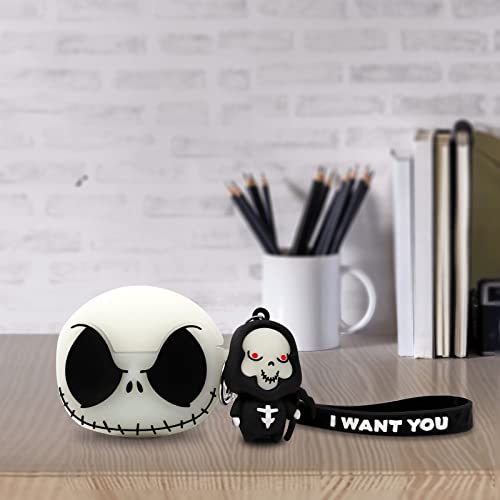 MOLOSLEEVE AirPods Pro 2nd/1st Generation Case Cover with Keychain, Luminous Skull case Compatible with Airpods Pro Cases, Cute Funny Anime Case for Airpods Pro