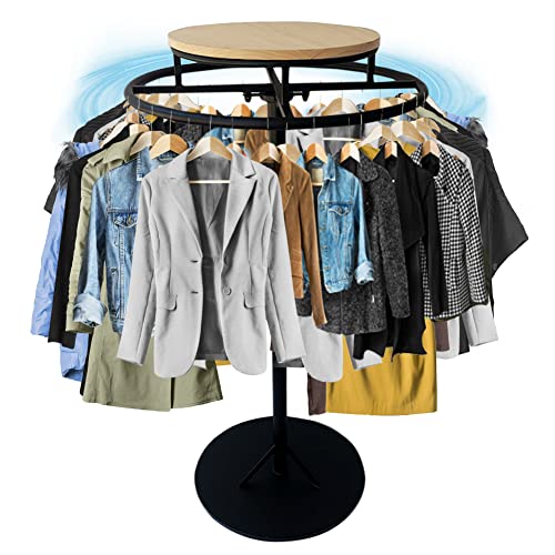 HIYOUGO Round Clothing Rack Retail Spiral Dress Rack Retail Store Suppliesshoe Rack Shirt Garment Pipe Rack for Clothes Boutique Supplies Display Portable Floor-standing Hanging Rack