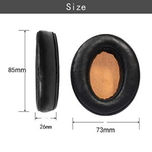 Aiivioll Compatible with Sennheiser Momentum 2.0 Ear Cushions, Isolating Headphone Cushion Memory Foam Replacement Earpads (Black+Brown Net)