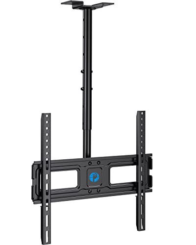 Pipishell Ceiling TV Mount for Most 26-55 Inch LCD LED OLED QLED 4K TVs, Hanging TV Monitor Ceiling Mount Bracket Height Adjustable Tilt Swivel Holds up to 60lbs Max VESA 400X400mm