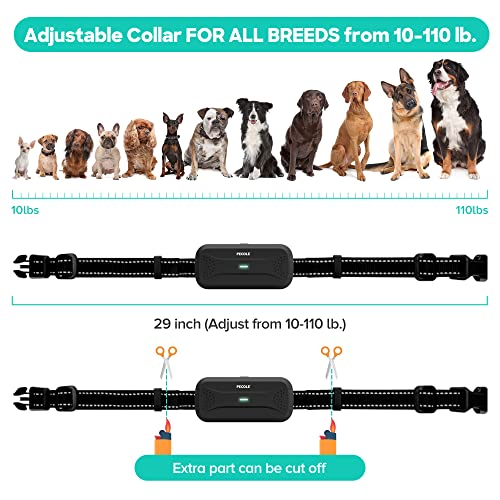 Dog Training Collar with Remote, Shock Collar for Dogs with Vibration and Beep Modes, Rechargeable Transmitter with Security Lock, Waterproof Collar, 99 Adjustable Levels – All Breeds, Sizes