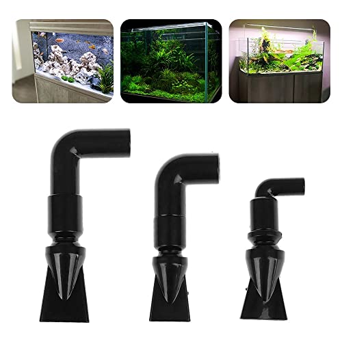 MiOYOOW 3PCS Aquarium Pump Duckbill Nozzle, 360° Adjustable Water Return Outlet Nozzle for Aquariums Fish Tanks