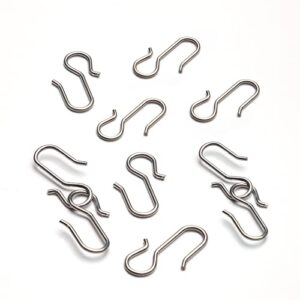 acmeart stainless steel s hooks for curtain track(10 pcs)