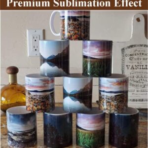 ABBSH Sublimation Mugs, Sublimation White Coffee Mugs Tazas Para Sublimacion Blank 11 OZ With Box for for Coffee, Soup, Tea, Milk, Latte, Hot Cocoa Set of 12