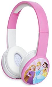 1616 holdings disney princess bluetooth kid-safe wireless headphones - volume limiting, multicolor