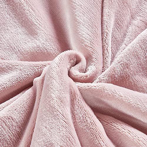 Thesis Sherpa Fleece Throw Blanket for Couch Blush Throw Blanket – Fuzzy Cozy Warm Sherpa Blanket Throw, 50x60 Inches