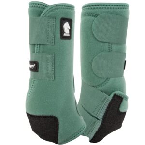 classic equine legacy2 hind support boots, spruce, large