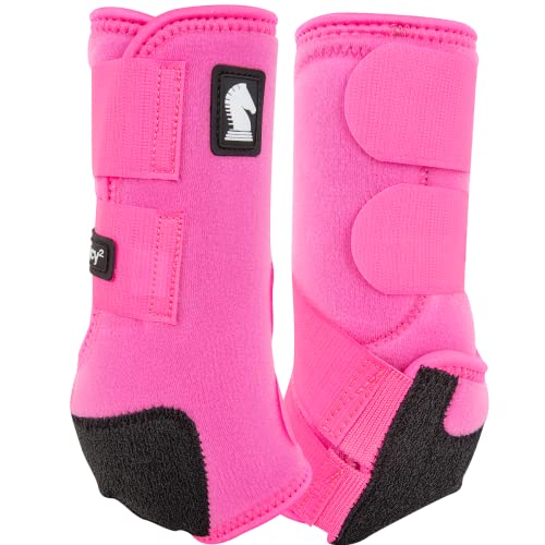 Classic Equine Legacy2 Hind Support Boots, Hot Pink, Medium