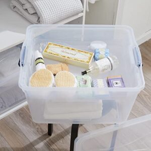 Rubbermaid Tray for 71 Qt Cleverstore Clear Plastic Storage Bins, Pack of 2, Clear Plastic Tray with Built-In Handles, Maximize Storage, Great for Small or Delicate Items