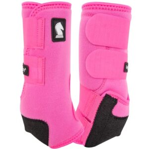 classic equine legacy2 front support boots, hot pink, medium