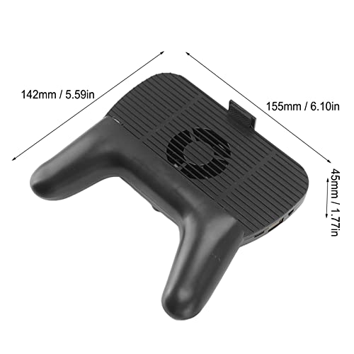 Shipenophy Mobile Game Controller Radiator, Ergonomic Design Widely Compatible Durable ABS Mobile Game Controller Hands Free for Home