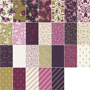 Moda Fabrics Wild Meadow Charm Pack by Sweetfire Road; 42-5'' Precut Fabric Quilt Squares (43130PP)