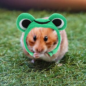 1Pc Tiny Hats, Tiny Party Hats Hamster Hats Mini Small Animals Hats Frog Small Animals Cap Pet Headband Hamster Costume for Rabbit Hamster Guinea Pig Rats Chinchilla Hedgehog