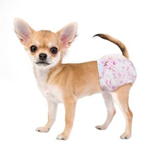 dono disposable dog diapers female, super absorbent doggie diaper, rapid-dry gel technology puppy diapers, leak-proof fit cat diapers for doggy in heat,excitable urination,incontinence,training