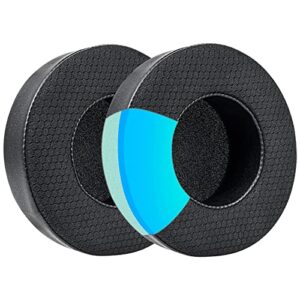 virtuoso rgb xt earpads,cooling gel thicker replacement earpads compatible with corsair virtuoso rgb wireless, corsair virtuoso rgb wireless xt, and corsair virtuoso wireless se headphone (black)