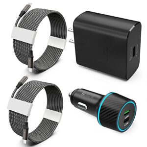 s22 s23 ultra charger type c, scruak 45w pps super fast usb-c wall/car charger for samsung galaxy s23 ultra/s23+/s23/s22 ultra/s22+/s22/s21/s20/note 20/note 10+(with 2x 3.3ft 5a type c cable)