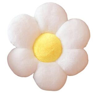 flower pillow cute and healthy leisure and comfortable home pillow cushion cushion auto supplies office supplies (50cm, white 02)