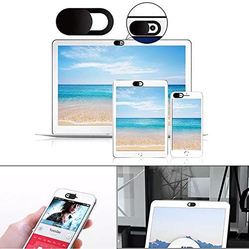 FadyRaye Laptop Camera Cover Slide 12 Pack, Webcam Cover Slide Phone Camera Cover, Ultra-Thin Computer Camera Cover Slide Blocker Slider Fits Most iPhone MacBook Laptop, Desktop, PC, Tablet