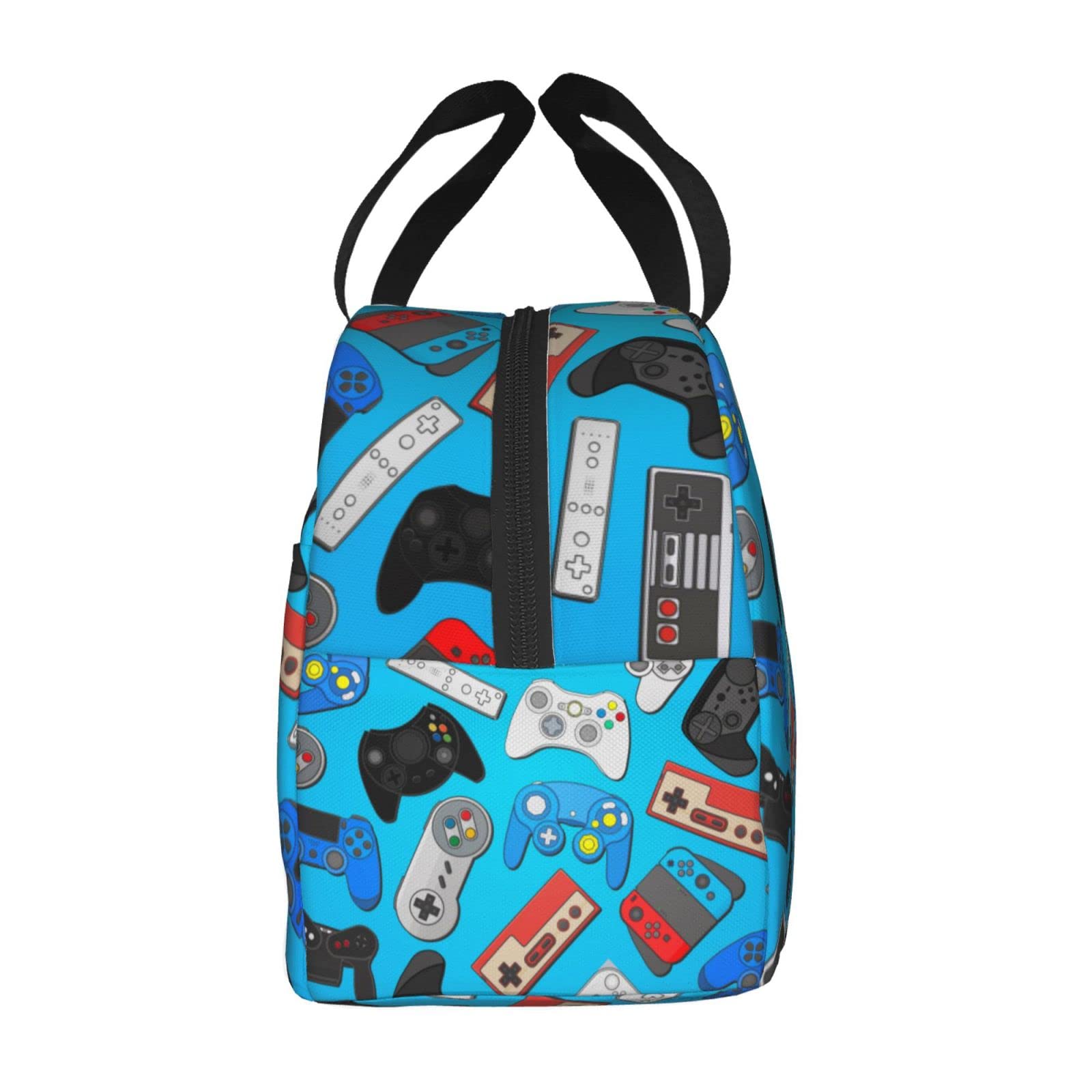 Echoserein Video Game Fun Gamer Lunch Bag Insulated Lunch Box Reusable Lunchbox Waterproof Portable Lunch Tote For Boys Men Adult
