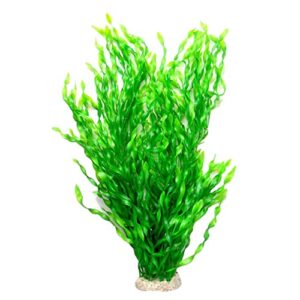 awlstar large green realistic artificial aquarium plants fish tank plastic plants 22 inch tall (t0044)