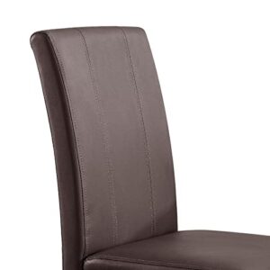 subrtex Leather Dining ding Room Chairs Set of 2, Chocolate