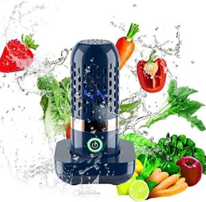fruit and vegetable washing machine, 4400mah usb wireless charging food purifier, portable food purifier, capsule washing machine, washing fruits, vegetables, meat