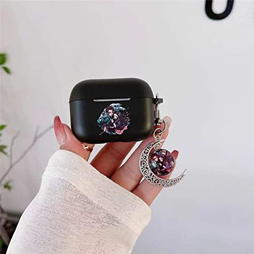 Air pod Pro Case, XUYIQIANG Shockproof and Drop-Proof Luxury TPU Hard Protective Cover, IMD Fashion Pattern Printing, Air pod Pro Case Suitable for Everyone, Unique Keychain(huimei-pro-001)