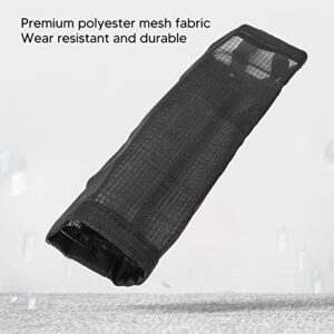 Jeanoko Grocery Bag Holder, Large Capacity Garbage Bag Dispenser Transparent Design for Restaurant(Black)