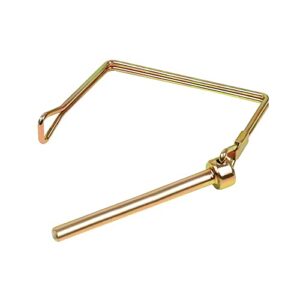 Ascebrk 10 Pack Trailer Coupler Pin 1/4''Diameter 4 Inch Long,Heavy-Duty Wire Lock Pin,PTO Shaft Safety Locking Set,Trailer Hitch Pin, Lawn Mower Quick Release Rose Gold