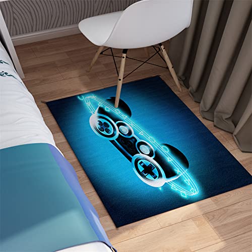 Gaming Rugs for Boy's Bedroom​ Ultra Soft Rugs for Bedroom ​Applies to Teens for Girls Kids Room Crystal Velvet Gamer Rug Indoor Floor Sofa Rugs for Living Room ​Game Room Decor