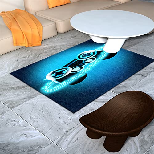 Gaming Rugs for Boy's Bedroom​ Ultra Soft Rugs for Bedroom ​Applies to Teens for Girls Kids Room Crystal Velvet Gamer Rug Indoor Floor Sofa Rugs for Living Room ​Game Room Decor