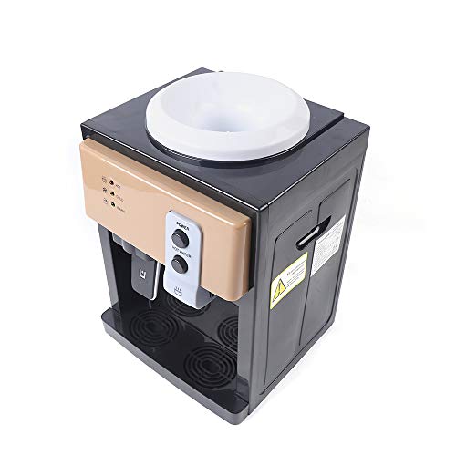 Desktop Electric Hot Cold Water Cooler Dispenser Top Loading Countertop Drinking Machine Auto-Temperature Control Office Home 110V