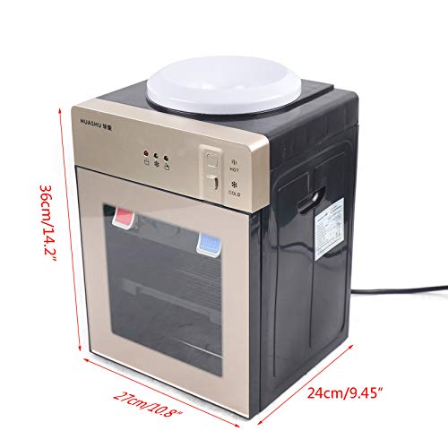 5 Gallon Top Loading Water Cooler Dispenser Stainless Steel Liner Hot/Cold Water Cooler Machine Home Office