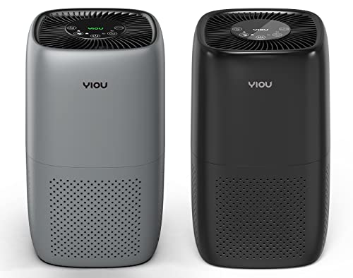 YIOU Air Purifiers for Bedroom Up to 547 Square Feet,H13 True HEPA filter Air filter for Allergies，Smokers,Pets,Baby,Filtration System Odor Eliminators with Auto Mode for Home Large Room,Office,2 Pack