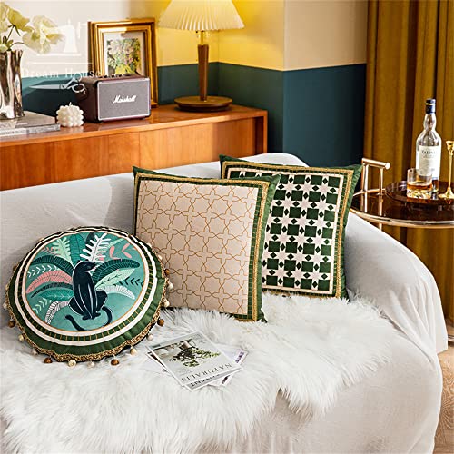 American Light Luxury Pillow 4-Piece Set Retro Ethnic Home Soft Sofa Cushion Cushion