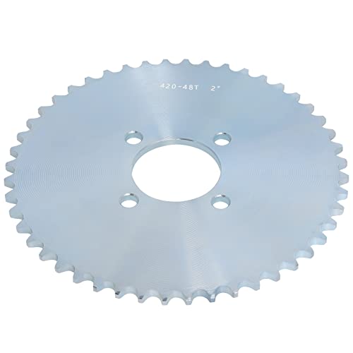 Go Kart Sprocket, 48 Tooth for #40/41/420 Chain, Sprocket for Go Carts & Mini Bikes