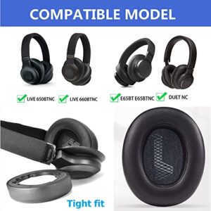 E65BT Earpads Replacement Ear Cushions Compatible with Live 650BTNC LIVE660btnc E65BT E65BTNC Everest Elite 750NC V710 Duet NC Wireless Over-Ear Headphones-Added a Stick and a Bag