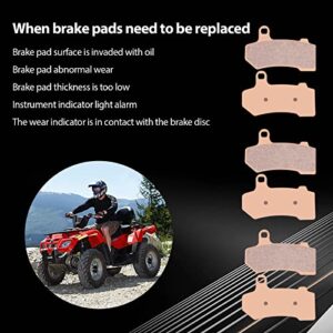 KLWZH Front and Rear Brake Pads for 2008-2018 Harley Touring FLHTCU Ultra Classic Electra Glide FLHX Street Glide 2008-2015 Road King Road Glide Electra Glide V-Rod Street Rod Night Rod