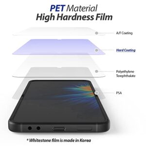 Whitestone GEN Film Screen Protector [Premium folding Film] Hinge Cover film Included, Hard Coated Film Screen Protector Anti-Bubble HD Clear PET Film Screen Guard for Samsung Galaxy Z Flip 4 (2022)