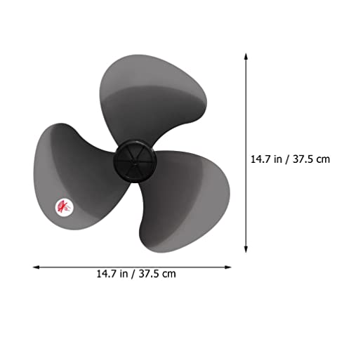 LIFKOME 16 Plastic Fan Blade Leaves Universal Household Standing Fan Table Fanner Replacement Part Plastic Fan Blade Replacement Leaves with Nut Cover Household Standing Fan