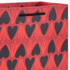 Hallmark Mahogany Valentine's Day 9" Medium Gift Bag Bundle (4 Bags: "Valentine Vibes," Hearts, Sweet on You") for Friends, Sisters, Galentines, Husband, Wife