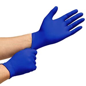 Inspire Cobalt Blue Exam Grade Nitrile Gloves Size XL, Box of 100