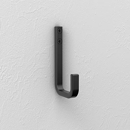 National Hardware N337-915 Reed Modern Hook, 4", Matte Black