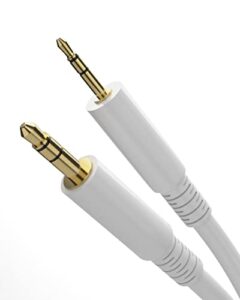 galvanox replacement cord for bose headphone cable compatible with bose qc35 ii / qc45 (white)