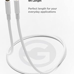 GALVANOX Replacement Cord for Bose Headphone Cable Compatible with Bose QC35 II / QC45 (White)