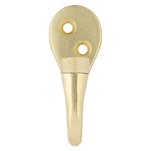 National Hardware N337-911 Powell Knurled Hook, 2-5/8", Brushed Gold