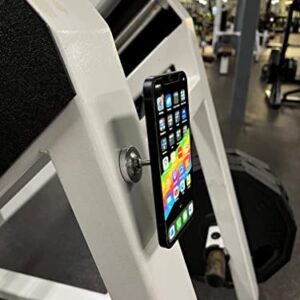 Gym Dual Magnetic Phone Mount & Holder. Attaches magnetically to Metal Surface.