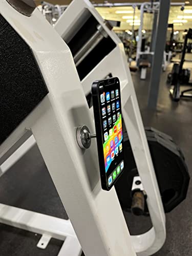 Gym Dual Magnetic Phone Mount & Holder. Attaches magnetically to Metal Surface.